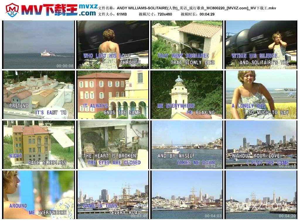 ANDY WILLIAMS-SOLITAIRE(人物)_英语_流行歌曲_MC800220